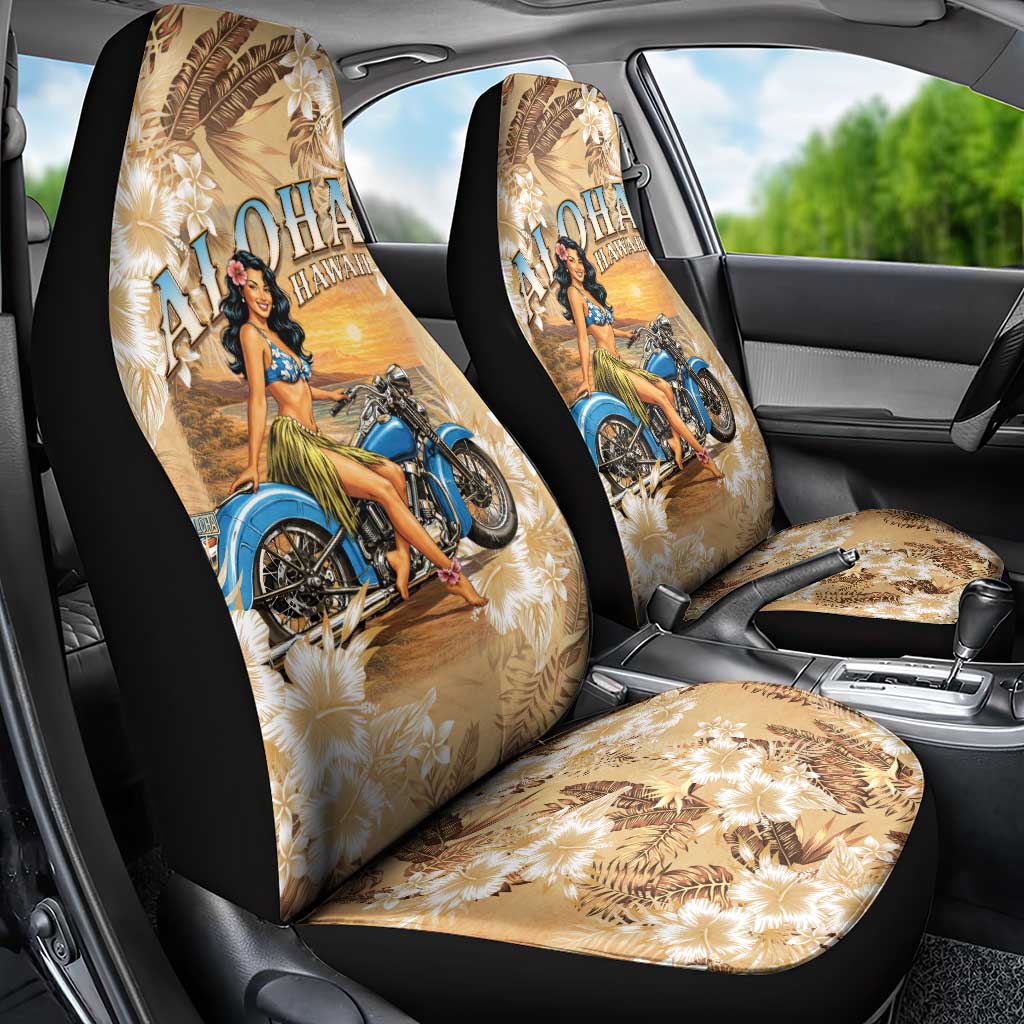 Aloha Hawaii Biker Car Seat Cover Ride To Paradise LT05 - Polynesian Pride