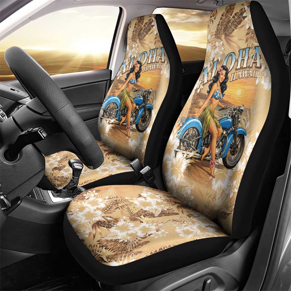 Aloha Hawaii Biker Car Seat Cover Ride To Paradise LT05 - Polynesian Pride