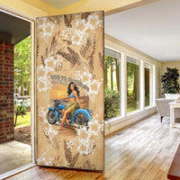 Aloha Hawaii Biker Door Cover Ride To Paradise