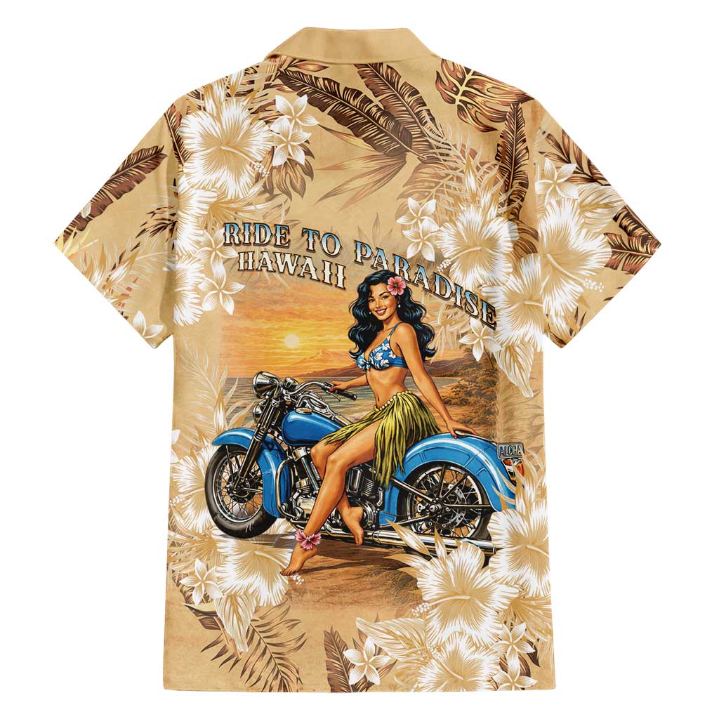 Aloha Hawaii Biker Family Matching Off Shoulder Maxi Dress and Hawaiian Shirt Ride To Paradise LT05 - Polynesian Pride