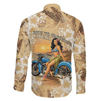 Aloha Hawaii Biker Family Matching Off Shoulder Maxi Dress and Hawaiian Shirt Ride To Paradise LT05 - Polynesian Pride