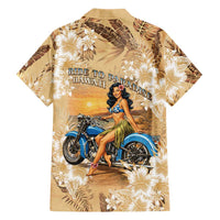 Aloha Hawaii Biker Family Matching Short Sleeve Bodycon Dress and Hawaiian Shirt Ride To Paradise LT05 - Polynesian Pride