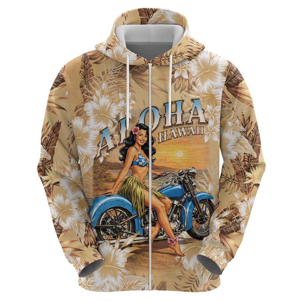 Aloha Hawaii Biker Hoodie Ride To Paradise LT05 - Polynesian Pride