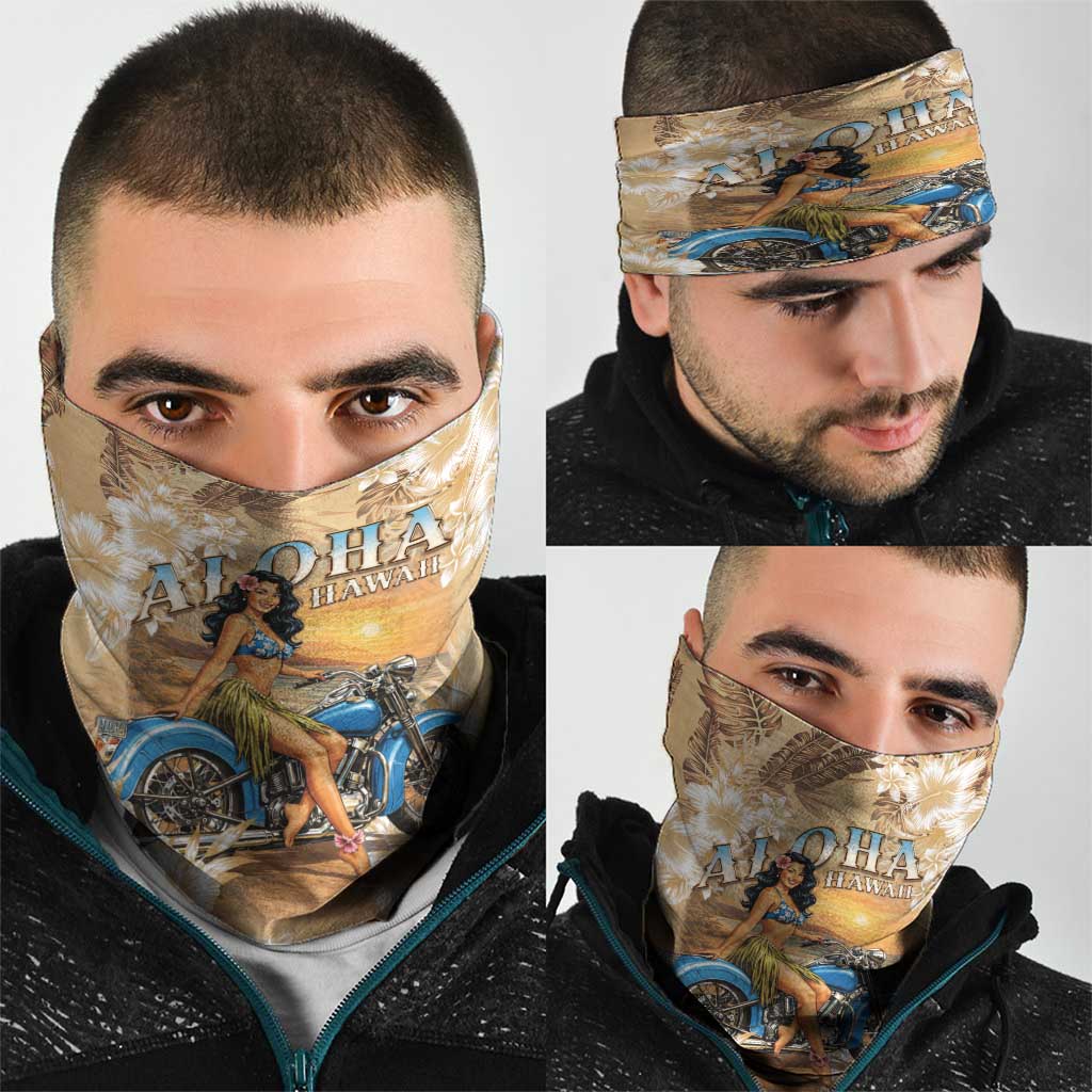 Aloha Hawaii Biker Neck Gaiter Ride To Paradise