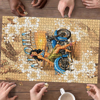 Aloha Hawaii Biker Puzzle Ride To Paradise LT05 - Polynesian Pride