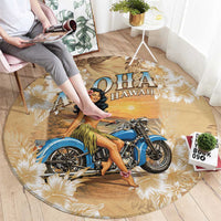 Aloha Hawaii Biker Round Carpet Ride To Paradise LT05 - Polynesian Pride