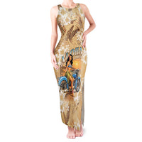Aloha Hawaii Biker Tank Maxi Dress Ride To Paradise