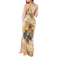 Aloha Hawaii Biker Tank Maxi Dress Ride To Paradise