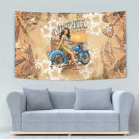 Aloha Hawaii Biker Tapestry Ride To Paradise