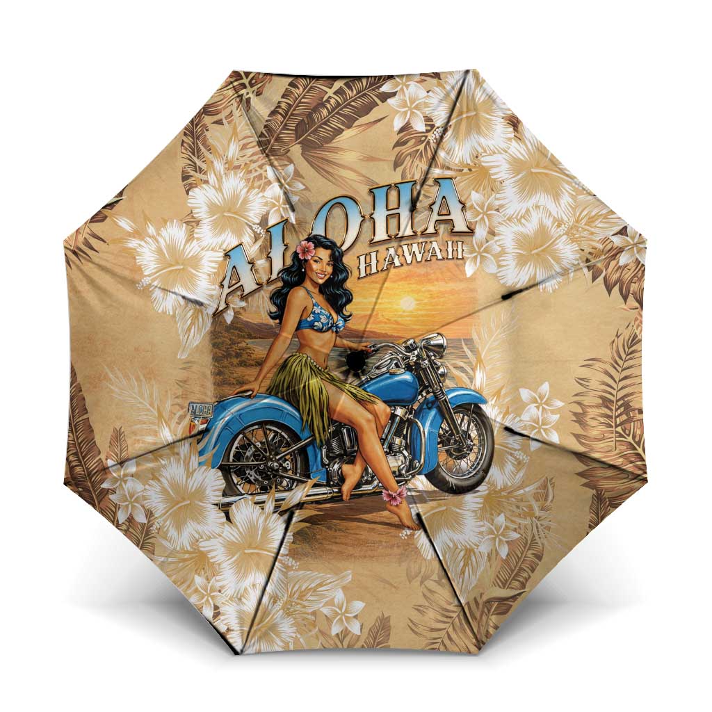Aloha Hawaii Biker Umbrella Ride To Paradise