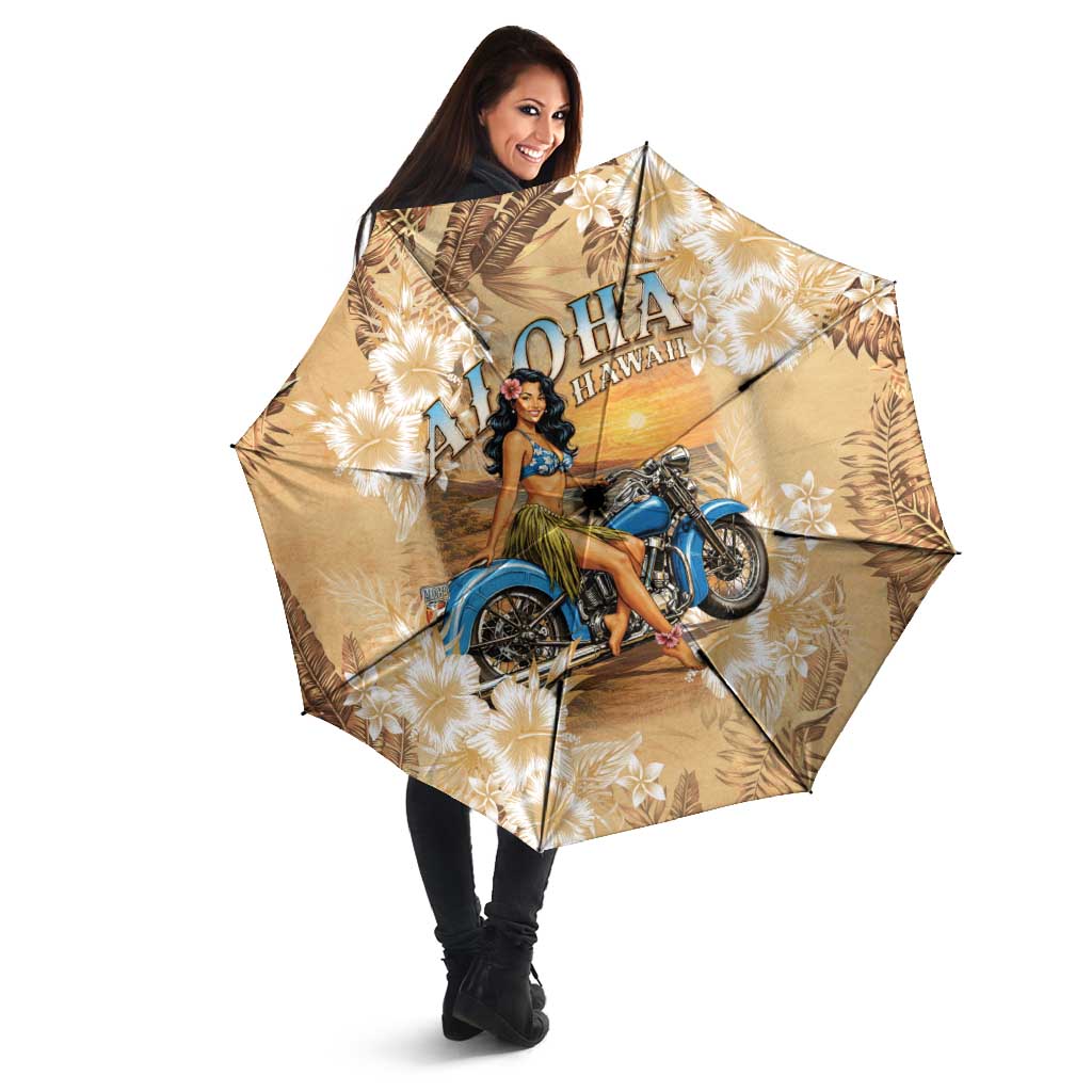 Aloha Hawaii Biker Umbrella Ride To Paradise