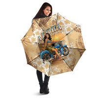 Aloha Hawaii Biker Umbrella Ride To Paradise