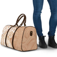 Polynesian Women's Day Travel Bag Brown Hibiscus Flowers With Polynesian Pattern LT05 - Polynesian Pride