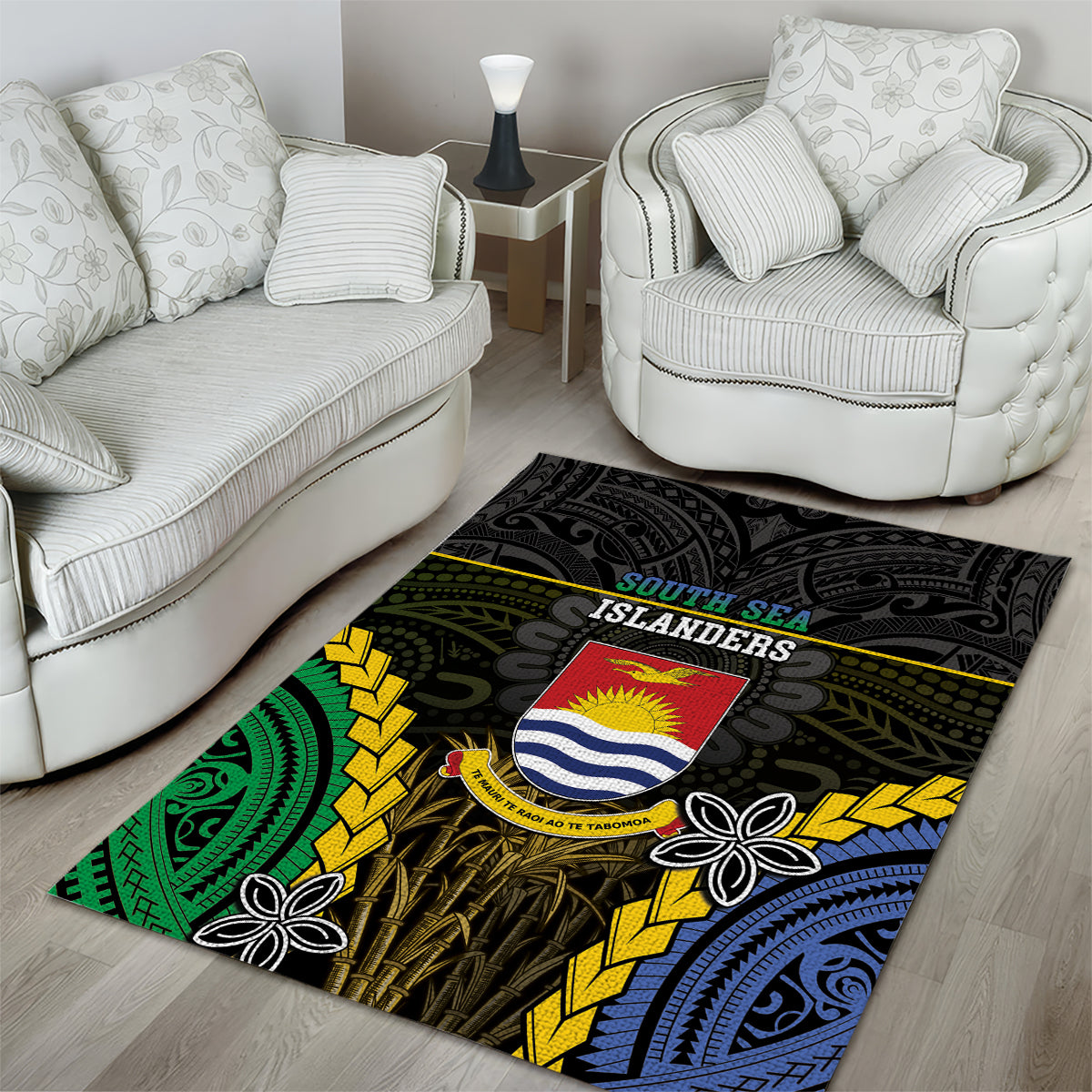 South Sea Islanders And Gilbert Islands Area Rug Kanakas Polynesian Pattern LT05 - Polynesian Pride