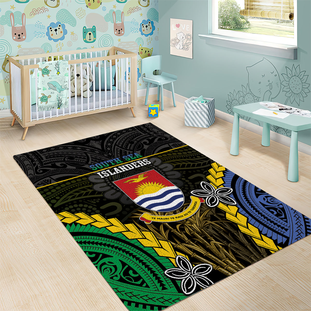 South Sea Islanders And Gilbert Islands Area Rug Kanakas Polynesian Pattern LT05 - Polynesian Pride