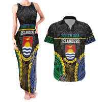 Personalised South Sea Islanders And Gilbert Islands Couples Matching Tank Maxi Dress and Hawaiian Shirt Kanakas Polynesian Pattern