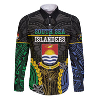 Personalised South Sea Islanders And Gilbert Islands Family Matching Tank Maxi Dress and Hawaiian Shirt Kanakas Polynesian Pattern