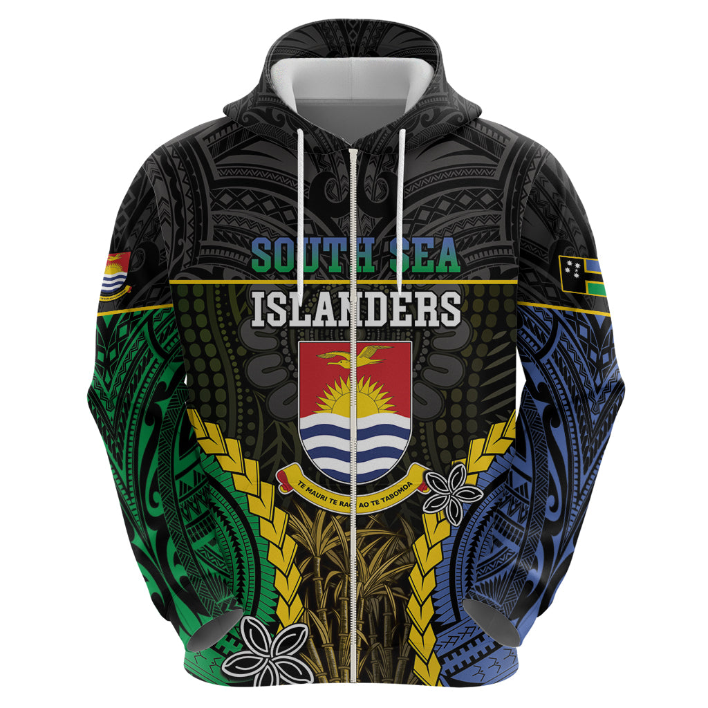 Personalised South Sea Islanders And Gilbert Islands Hoodie Kanakas Polynesian Pattern LT05 - Polynesian Pride