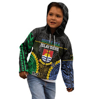 Personalised South Sea Islanders And Gilbert Islands Kid Hoodie Kanakas Polynesian Pattern