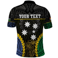 Personalised South Sea Islanders And Gilbert Islands Polo Shirt Kanakas Polynesian Pattern