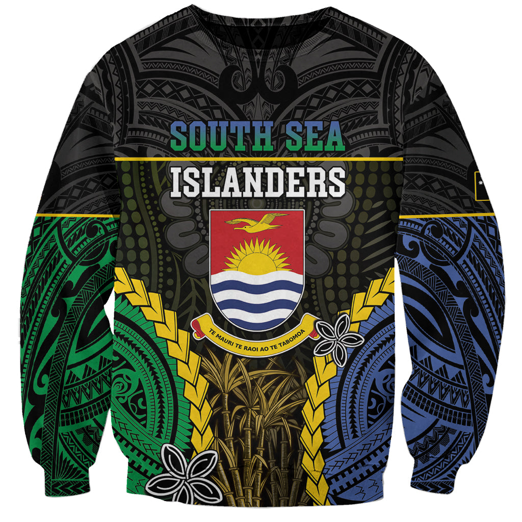 Personalised South Sea Islanders And Gilbert Islands Sweatshirt Kanakas Polynesian Pattern
