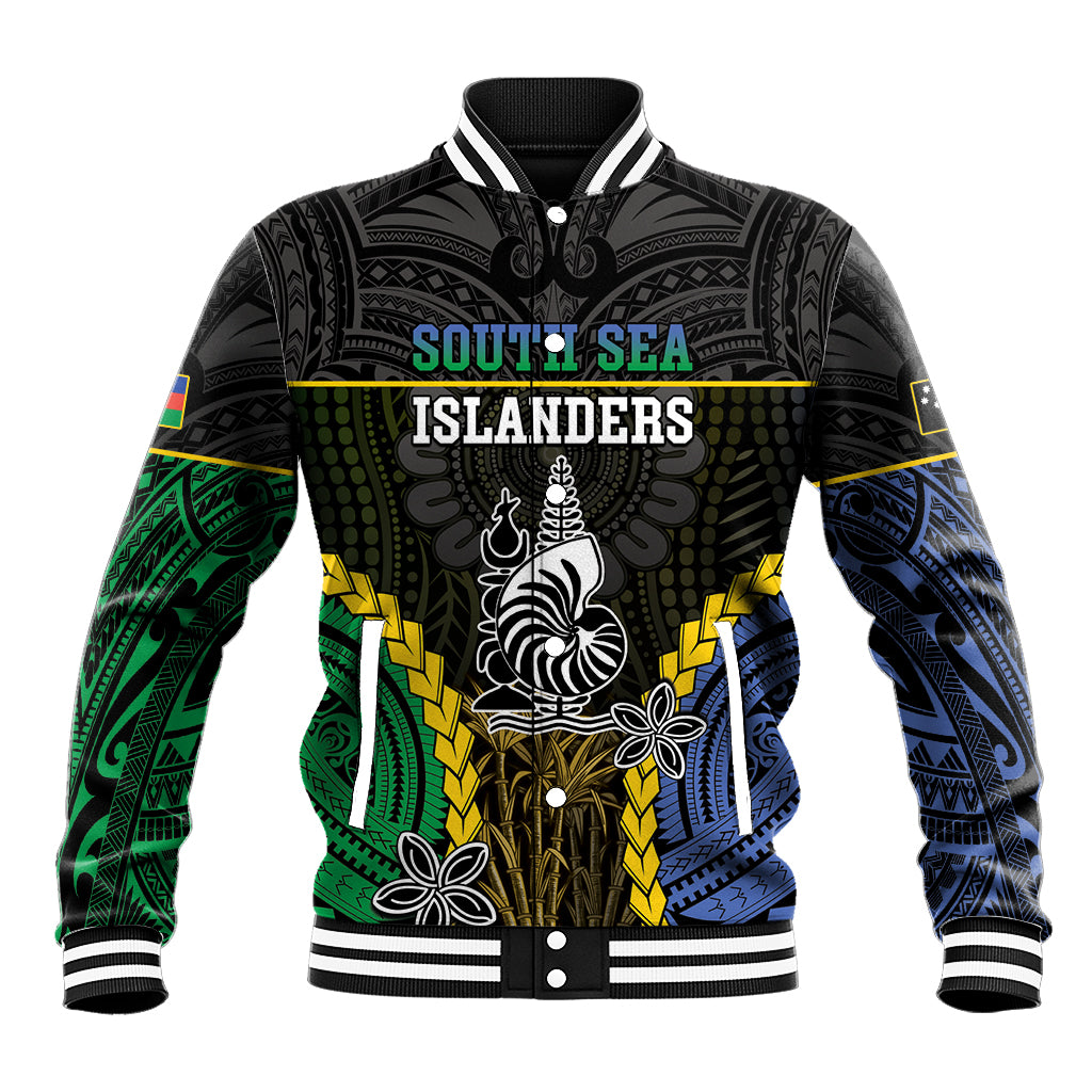 Personalised South Sea Islanders And New Caledonia Baseball Jacket Kanakas Polynesian Pattern