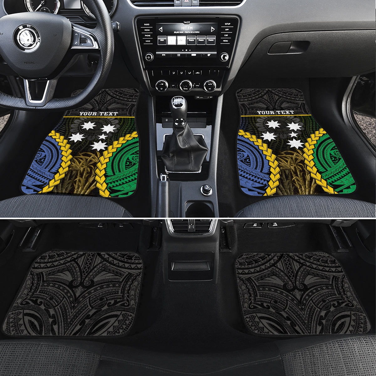 South Sea Islanders And New Caledonia Car Mats Kanakas Polynesian Pattern