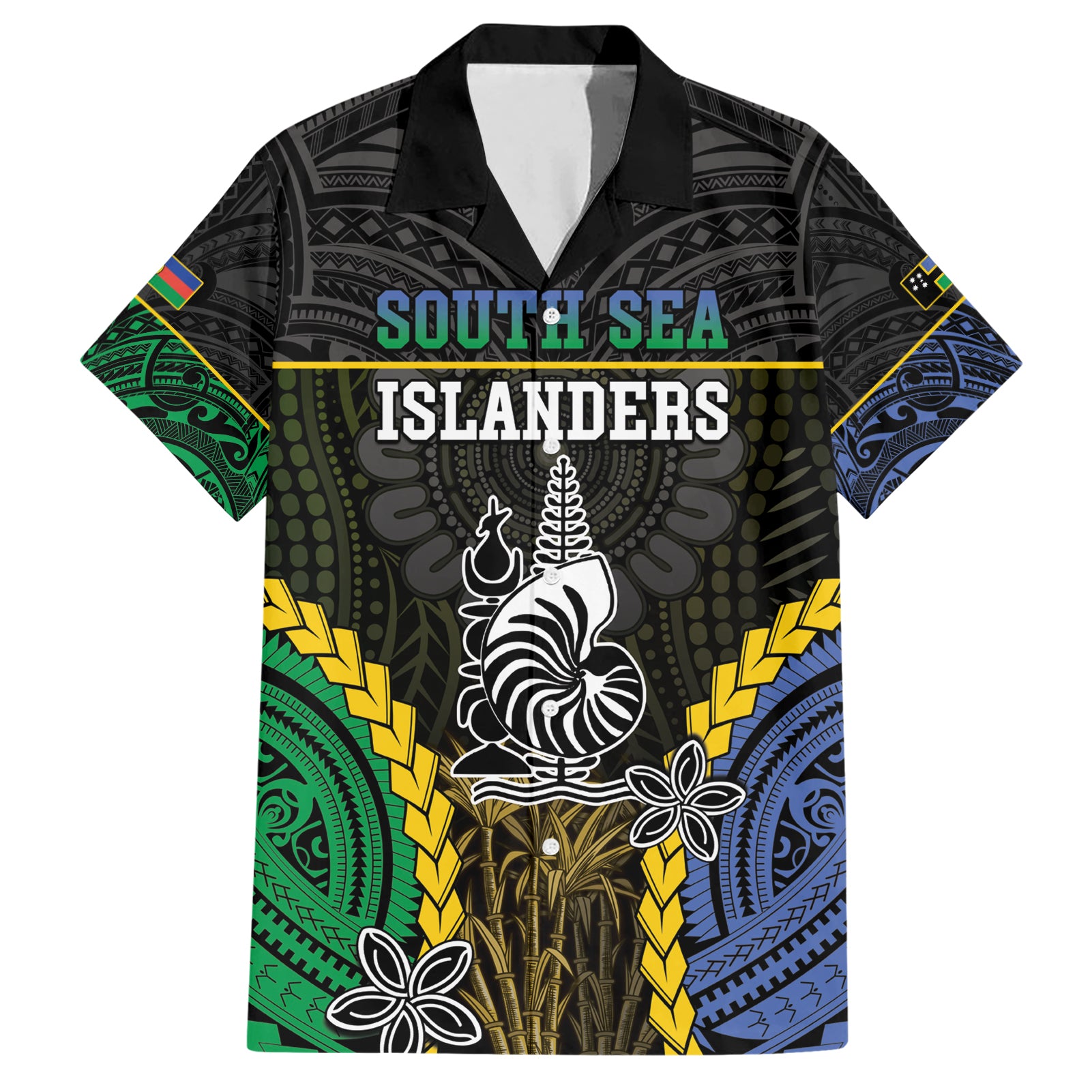 Personalised South Sea Islanders And New Caledonia Hawaiian Shirt Kanakas Polynesian Pattern