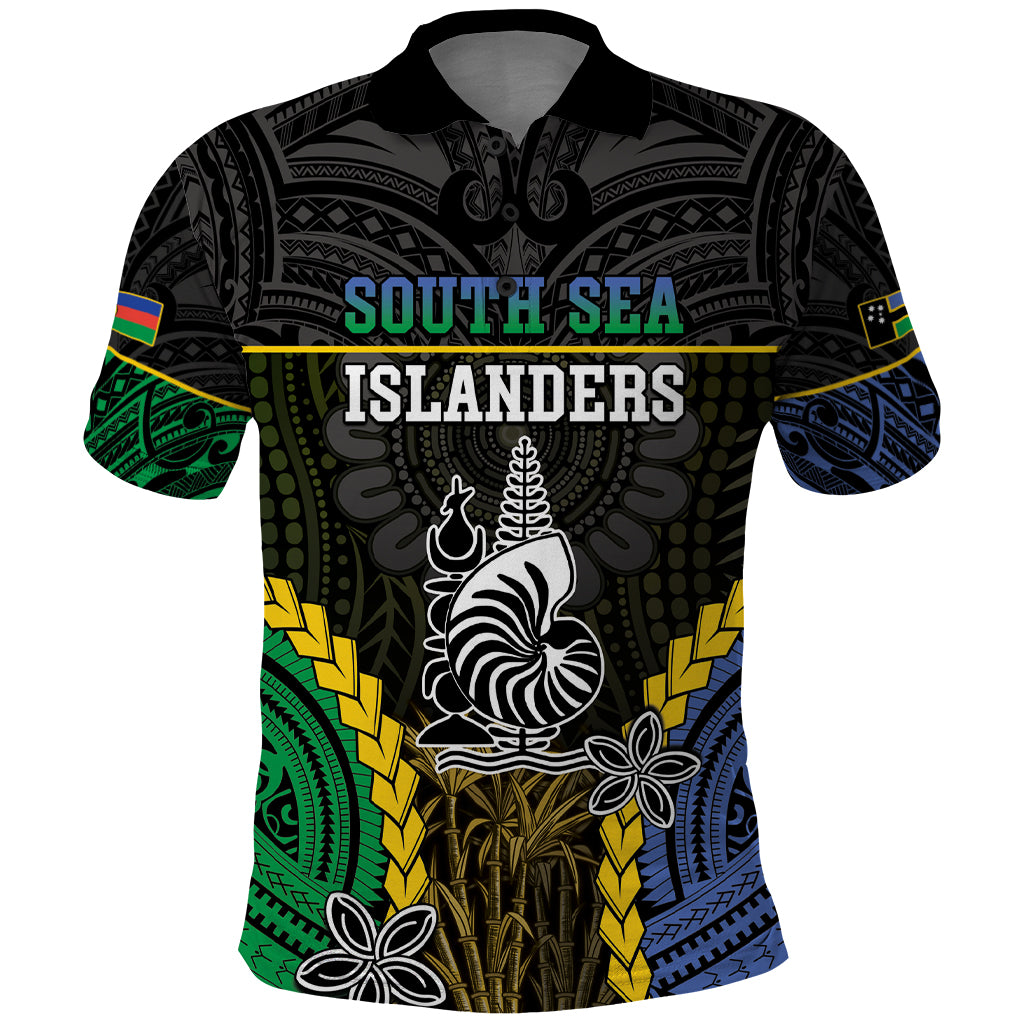 Personalised South Sea Islanders And New Caledonia Polo Shirt Kanakas Polynesian Pattern