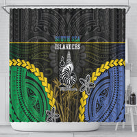 South Sea Islanders And New Caledonia Shower Curtain Kanakas Polynesian Pattern LT05 - Polynesian Pride