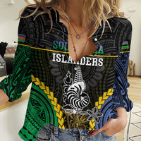 Personalised South Sea Islanders And New Caledonia Women Casual Shirt Kanakas Polynesian Pattern