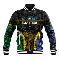 Personalised South Sea Islanders And New Ireland Baseball Jacket Kanakas Polynesian Pattern