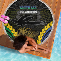 South Sea Islanders And New Ireland Beach Blanket Kanakas Polynesian Pattern