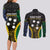 Personalised South Sea Islanders And New Ireland Couples Matching Long Sleeve Bodycon Dress and Long Sleeve Button Shirt Kanakas Polynesian Pattern
