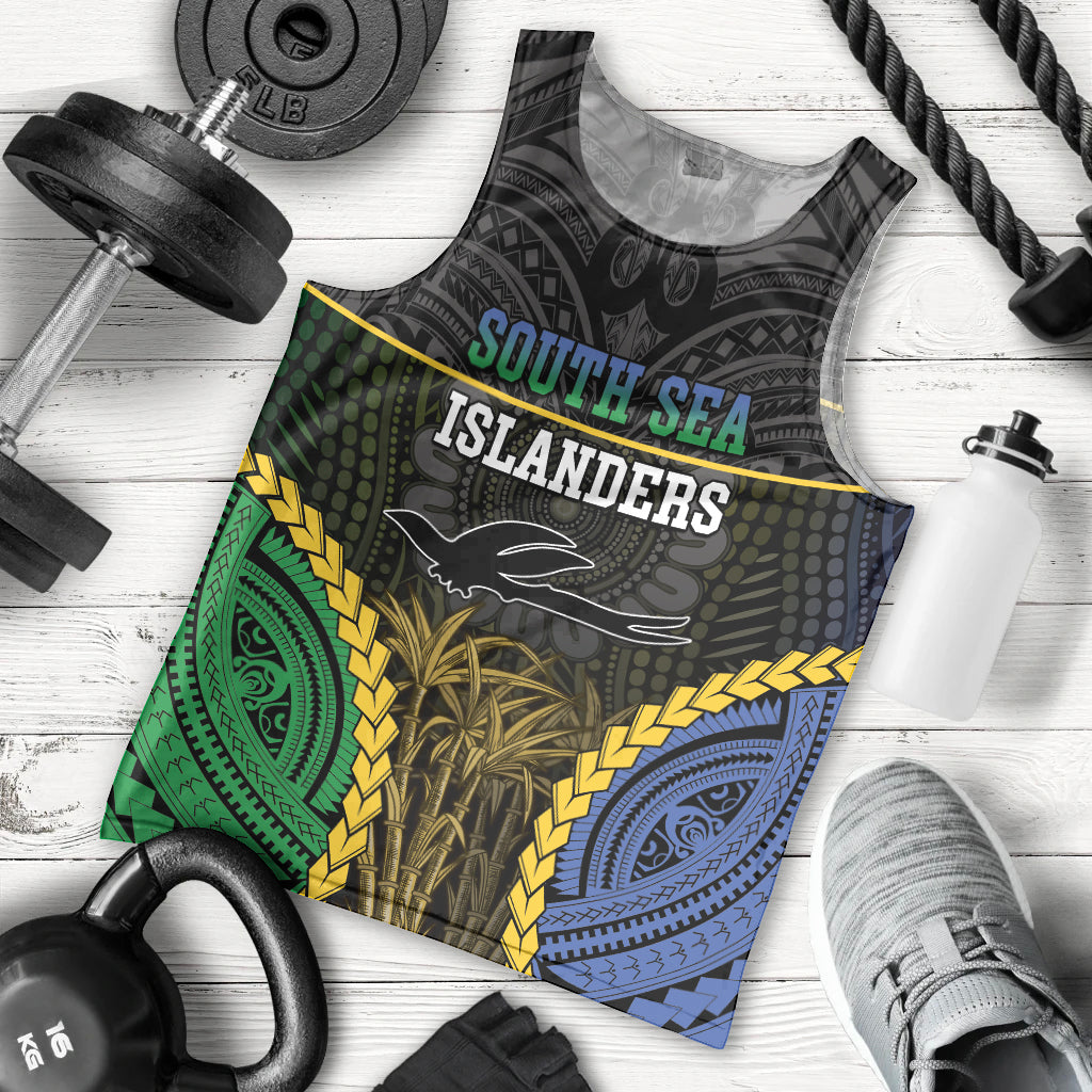 Personalised South Sea Islanders And New Ireland Men Tank Top Kanakas Polynesian Pattern