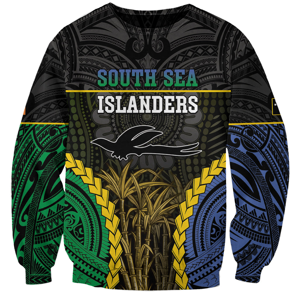 Personalised South Sea Islanders And New Ireland Sweatshirt Kanakas Polynesian Pattern