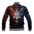 Philippines Guam Baseball Jacket Filipino Sun With Guaman Seal