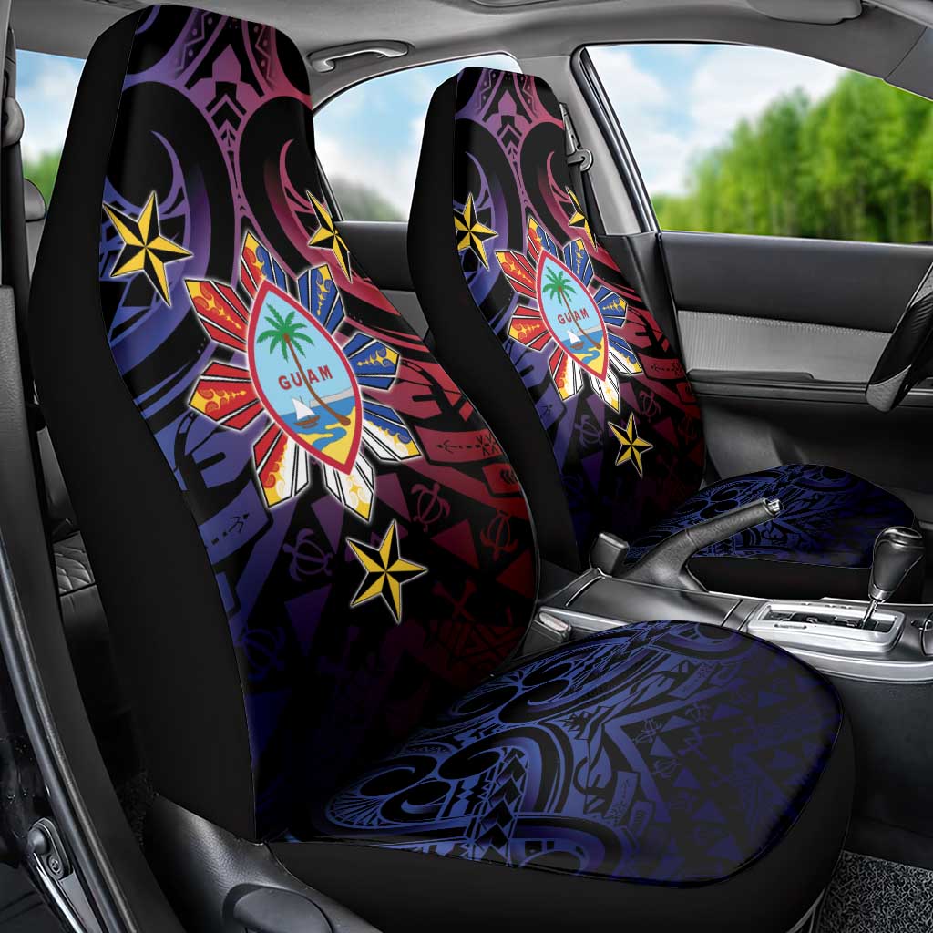 Philippines Guam Car Seat Cover Filipino Sun With Guaman Seal