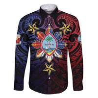 Philippines Guam Family Matching Long Sleeve Bodycon Dress and Hawaiian Shirt Filipino Sun With Guaman Seal