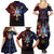 Philippines Guam Family Matching Summer Maxi Dress and Hawaiian Shirt Filipino Sun With Guaman Seal