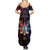 Philippines Guam Family Matching Summer Maxi Dress and Hawaiian Shirt Filipino Sun With Guaman Seal