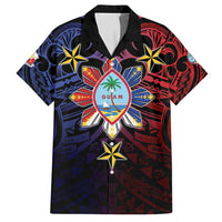Philippines Guam Hawaiian Shirt Filipino Sun With Guaman Seal LT05 Blue - Polynesian Pride