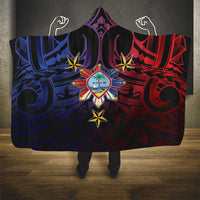 Philippines Guam Hooded Blanket Filipino Sun With Guaman Seal LT05 - Polynesian Pride