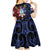 Philippines Guam Kid Short Sleeve Dress Filipino Sun With Guaman Seal