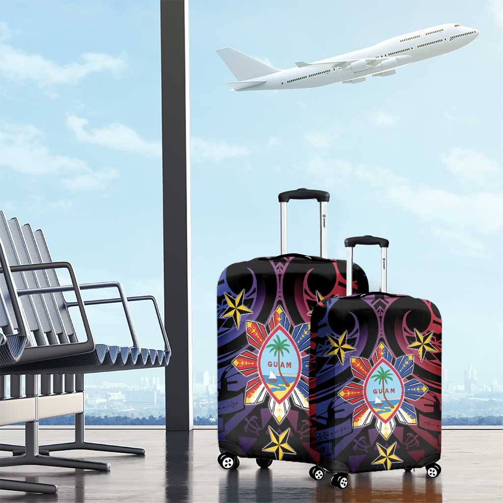 Philippines Guam Luggage Cover Filipino Sun With Guaman Seal
