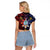 Philippines Guam Raglan Cropped T Shirt Filipino Sun With Guaman Seal