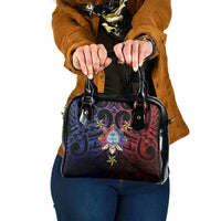 Philippines Guam Shoulder Handbag Filipino Sun With Guaman Seal LT05 One Size Blue - Polynesian Pride