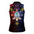Philippines Guam Women Sleeveless Polo Shirt Filipino Sun With Guaman Seal