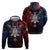Philippines Guam Zip Hoodie Filipino Sun With Guaman Seal
