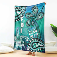 Fiji Born Indian Blanket Palm Paisley With Tapa Pattern LT05 - Polynesian Pride